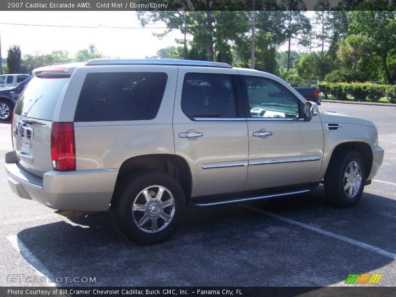Gold Mist / Ebony/Ebony 2007 Cadillac Escalade AWD