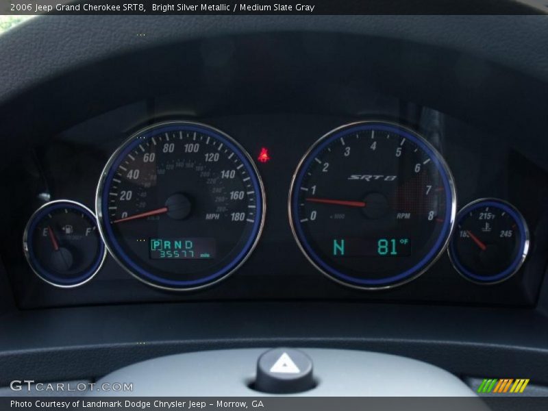 Bright Silver Metallic / Medium Slate Gray 2006 Jeep Grand Cherokee SRT8