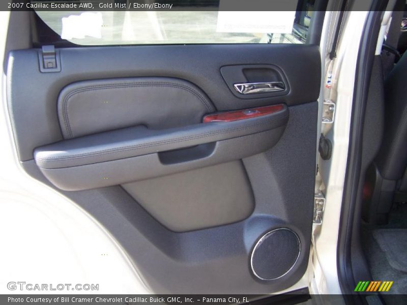 Gold Mist / Ebony/Ebony 2007 Cadillac Escalade AWD