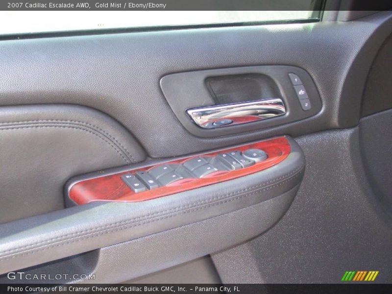 Gold Mist / Ebony/Ebony 2007 Cadillac Escalade AWD