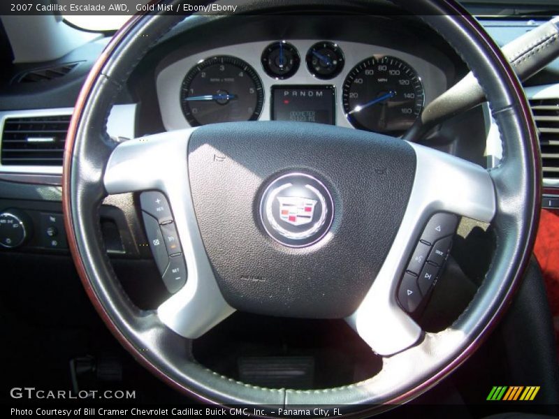 Gold Mist / Ebony/Ebony 2007 Cadillac Escalade AWD