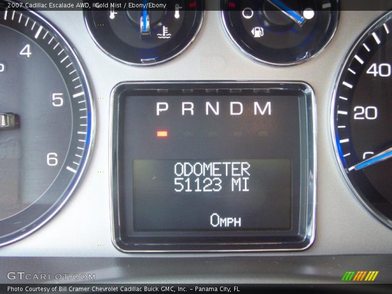 Gold Mist / Ebony/Ebony 2007 Cadillac Escalade AWD