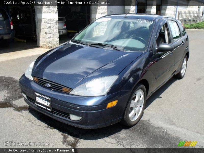 Twilight Blue Metallic / Dark Charcoal 2003 Ford Focus ZX5 Hatchback