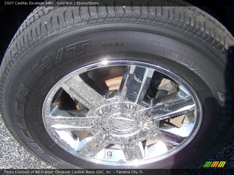 Gold Mist / Ebony/Ebony 2007 Cadillac Escalade AWD