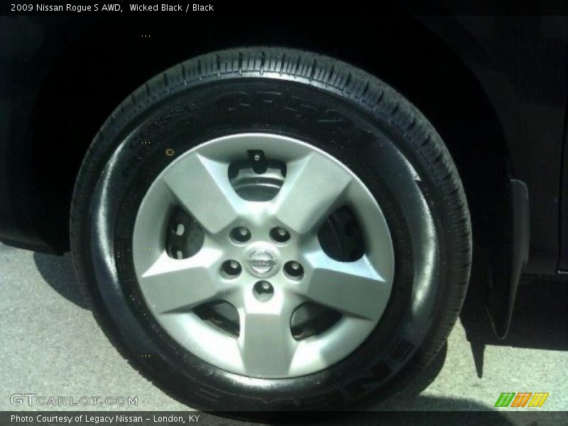 Wicked Black / Black 2009 Nissan Rogue S AWD