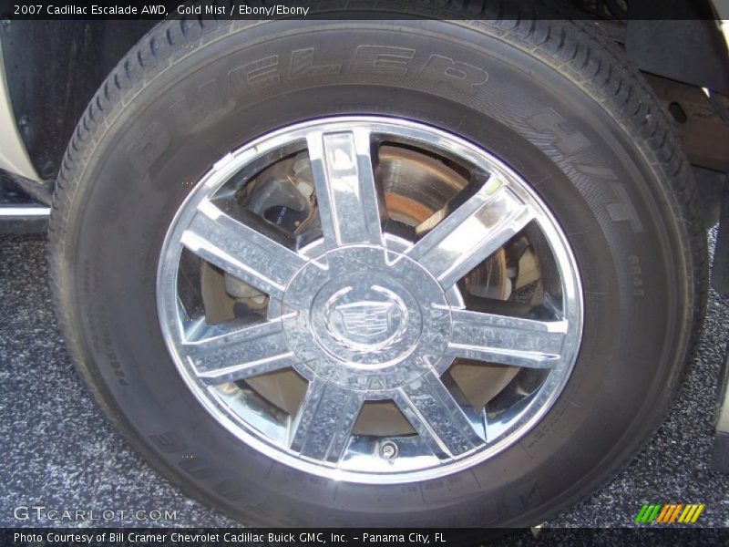 Gold Mist / Ebony/Ebony 2007 Cadillac Escalade AWD