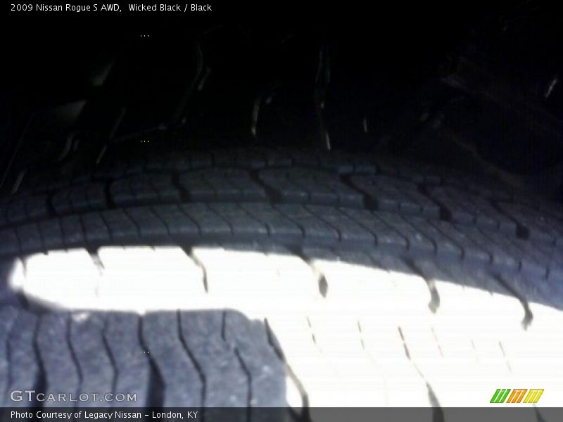 Wicked Black / Black 2009 Nissan Rogue S AWD
