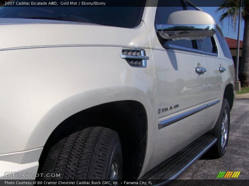 Gold Mist / Ebony/Ebony 2007 Cadillac Escalade AWD