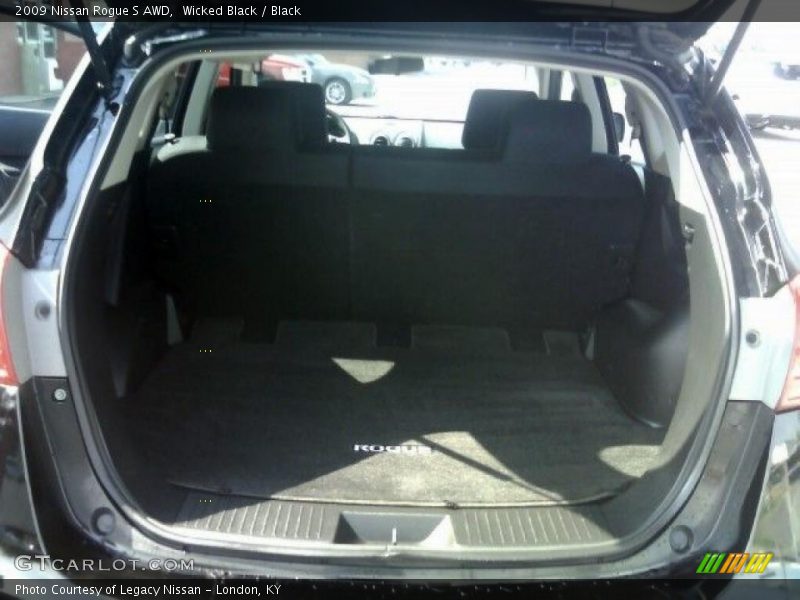 Wicked Black / Black 2009 Nissan Rogue S AWD