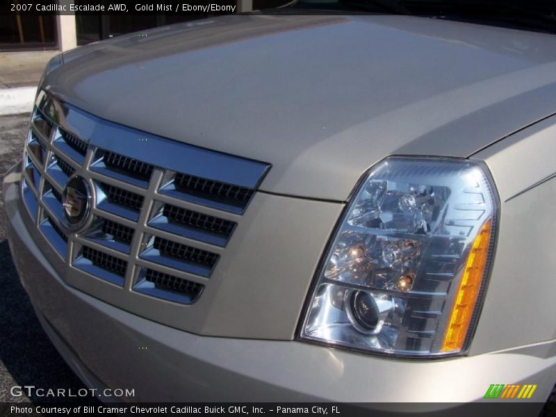 Gold Mist / Ebony/Ebony 2007 Cadillac Escalade AWD