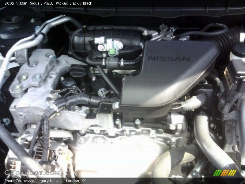 Wicked Black / Black 2009 Nissan Rogue S AWD