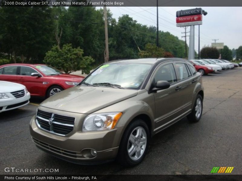 Light Khaki Metallic / Pastel Pebble Beige 2008 Dodge Caliber SXT