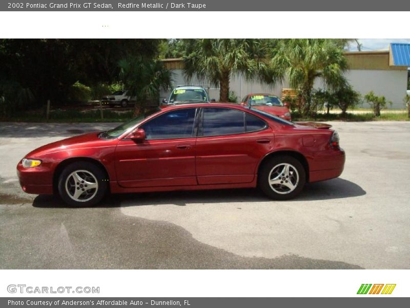 Redfire Metallic / Dark Taupe 2002 Pontiac Grand Prix GT Sedan