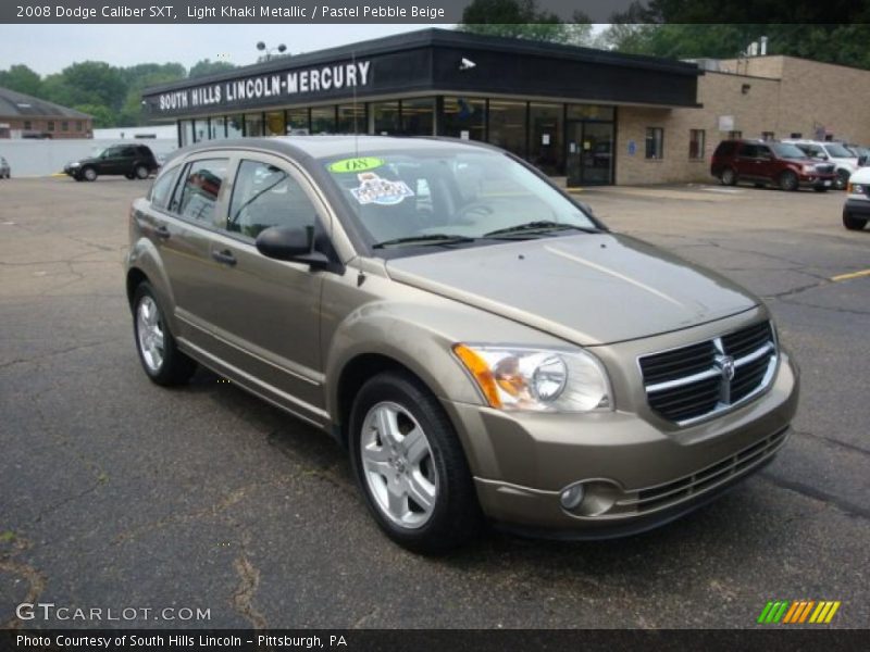 Light Khaki Metallic / Pastel Pebble Beige 2008 Dodge Caliber SXT
