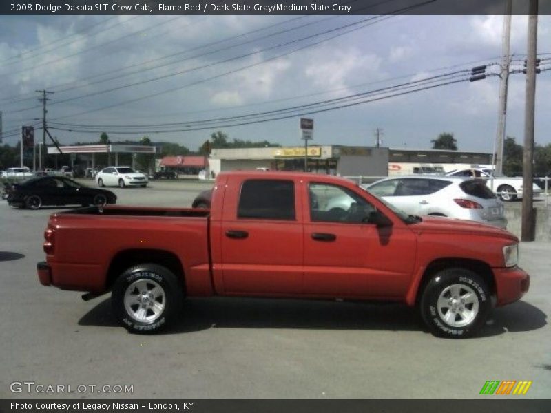 Flame Red / Dark Slate Gray/Medium Slate Gray 2008 Dodge Dakota SLT Crew Cab