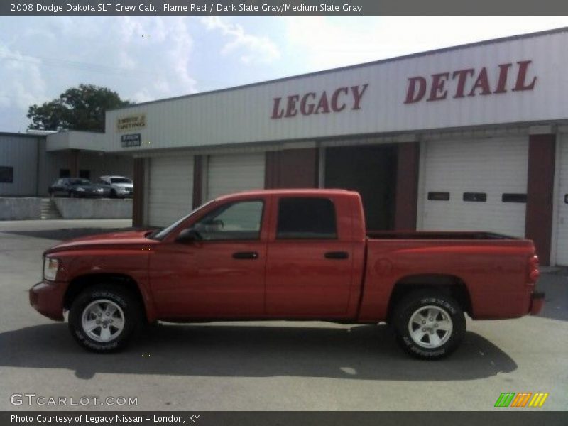 Flame Red / Dark Slate Gray/Medium Slate Gray 2008 Dodge Dakota SLT Crew Cab