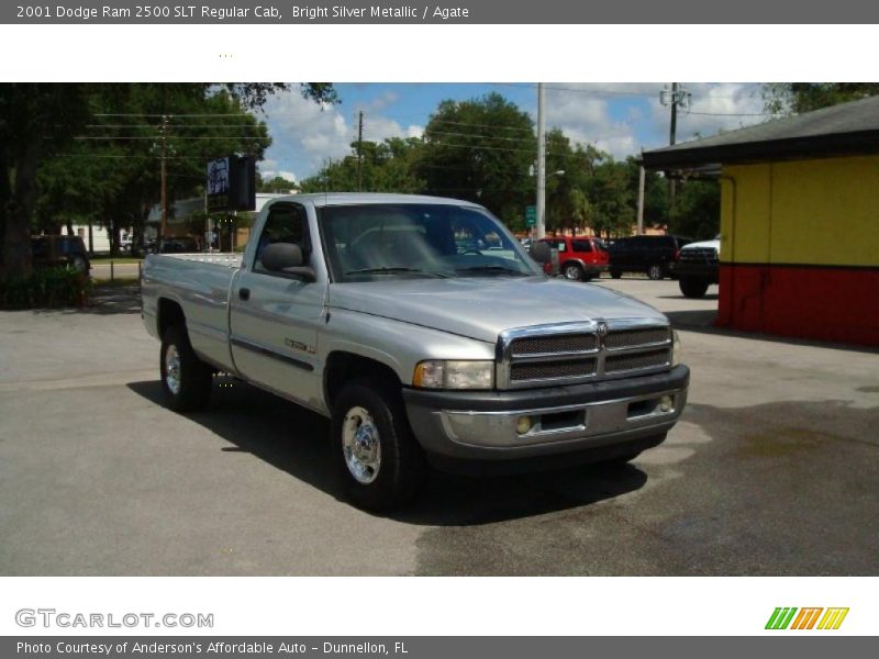 Bright Silver Metallic / Agate 2001 Dodge Ram 2500 SLT Regular Cab