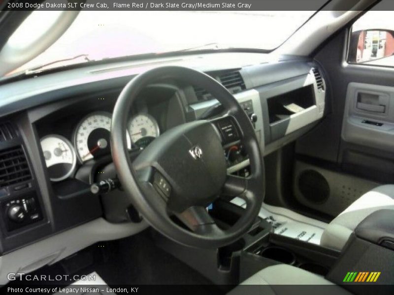 Flame Red / Dark Slate Gray/Medium Slate Gray 2008 Dodge Dakota SLT Crew Cab