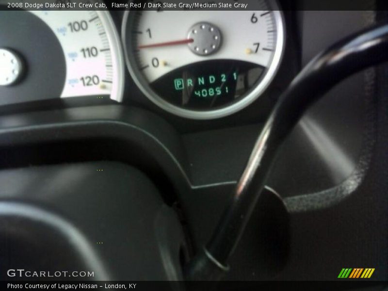 Flame Red / Dark Slate Gray/Medium Slate Gray 2008 Dodge Dakota SLT Crew Cab
