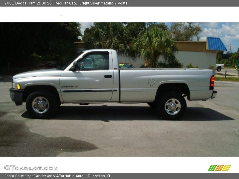Bright Silver Metallic / Agate 2001 Dodge Ram 2500 SLT Regular Cab