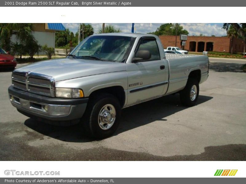 Bright Silver Metallic / Agate 2001 Dodge Ram 2500 SLT Regular Cab