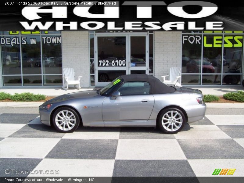 Silverstone Metallic / Black/Red 2007 Honda S2000 Roadster
