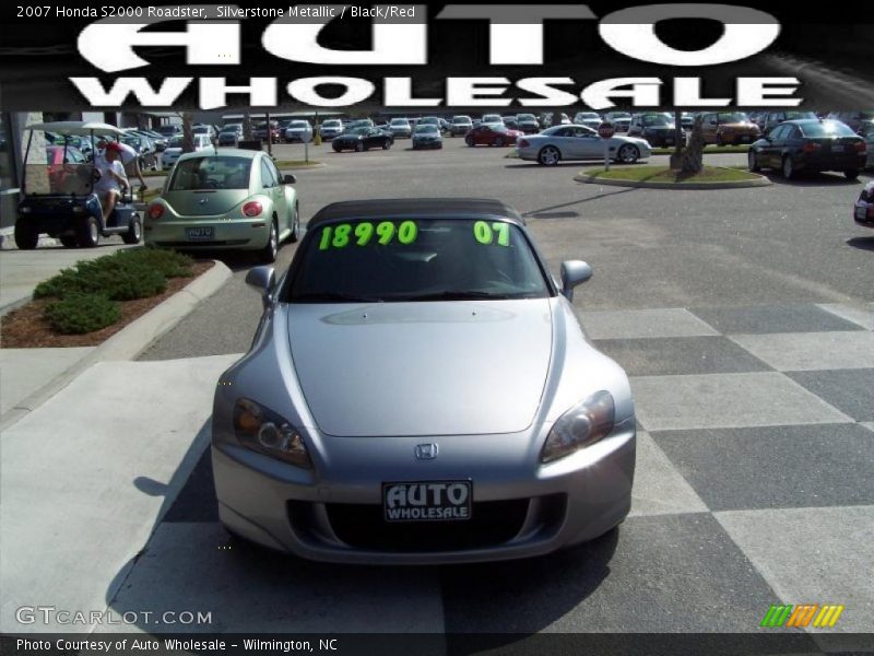 Silverstone Metallic / Black/Red 2007 Honda S2000 Roadster