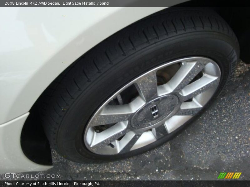 Light Sage Metallic / Sand 2008 Lincoln MKZ AWD Sedan