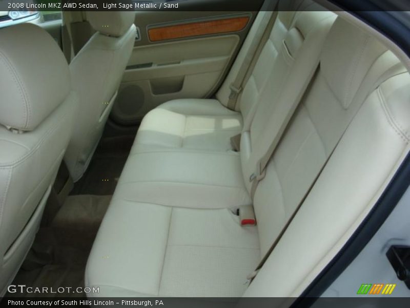 Light Sage Metallic / Sand 2008 Lincoln MKZ AWD Sedan