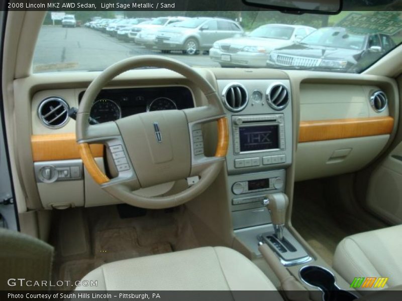 Light Sage Metallic / Sand 2008 Lincoln MKZ AWD Sedan