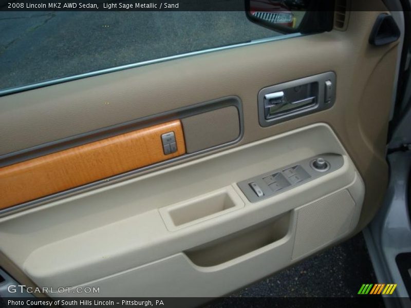Light Sage Metallic / Sand 2008 Lincoln MKZ AWD Sedan
