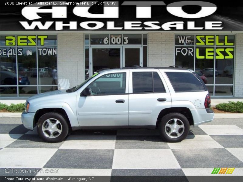 Silverstone Metallic / Light Gray 2008 Chevrolet TrailBlazer LS
