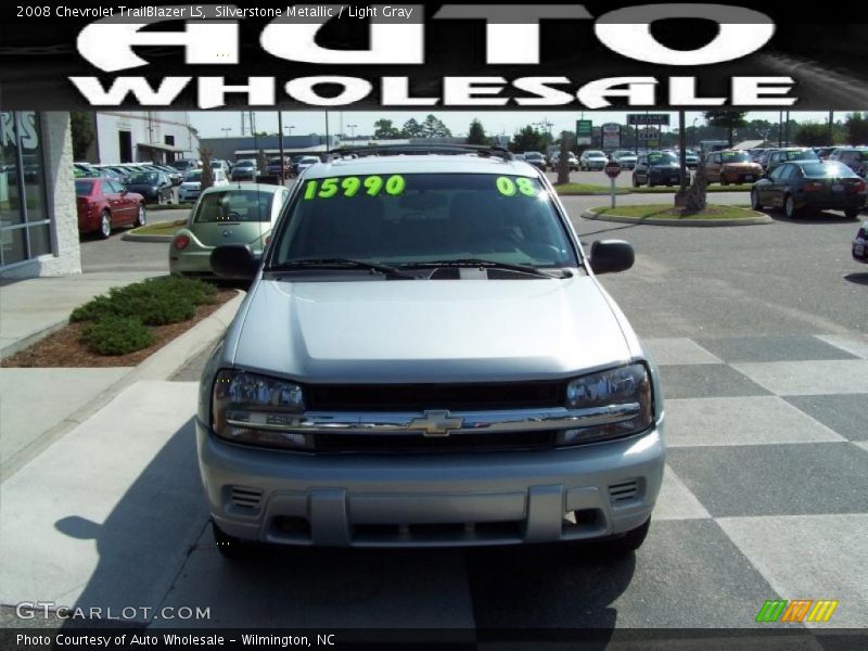 Silverstone Metallic / Light Gray 2008 Chevrolet TrailBlazer LS