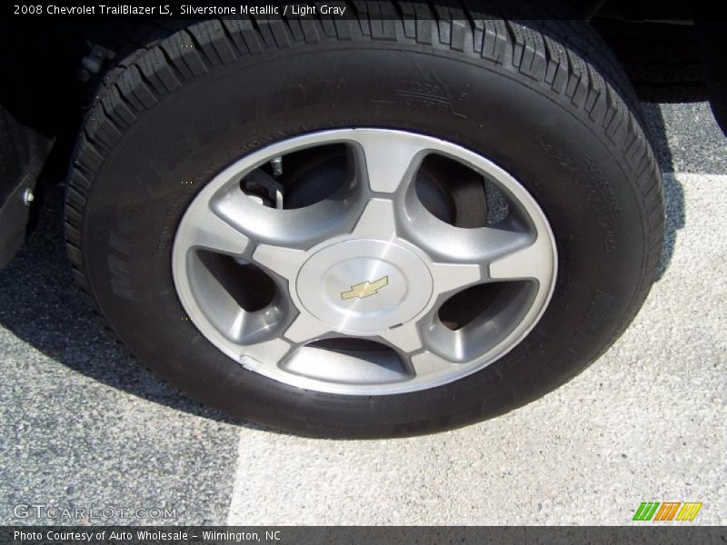 Silverstone Metallic / Light Gray 2008 Chevrolet TrailBlazer LS