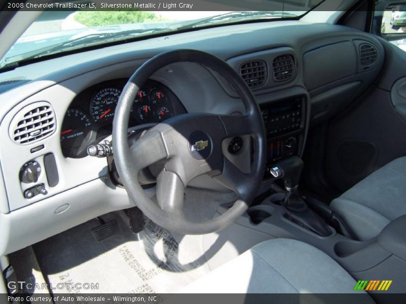 Silverstone Metallic / Light Gray 2008 Chevrolet TrailBlazer LS