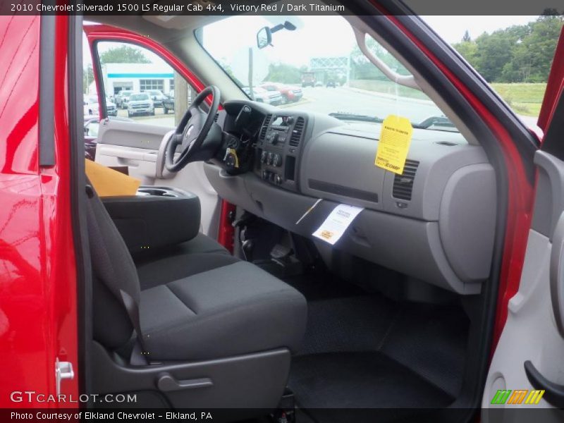 Victory Red / Dark Titanium 2010 Chevrolet Silverado 1500 LS Regular Cab 4x4