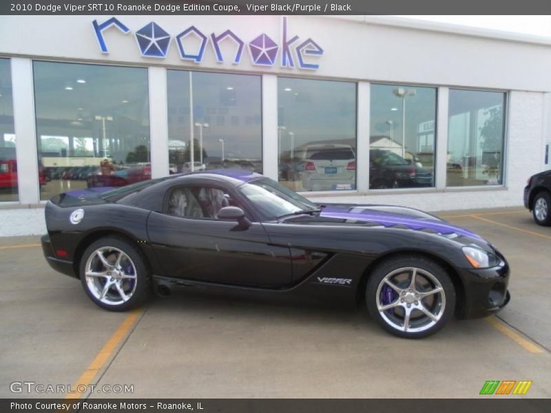 Viper Black/Purple / Black 2010 Dodge Viper SRT10 Roanoke Dodge Edition Coupe