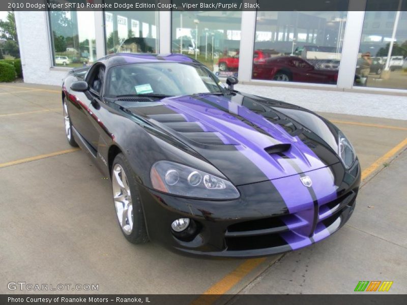 Viper Black/Purple / Black 2010 Dodge Viper SRT10 Roanoke Dodge Edition Coupe