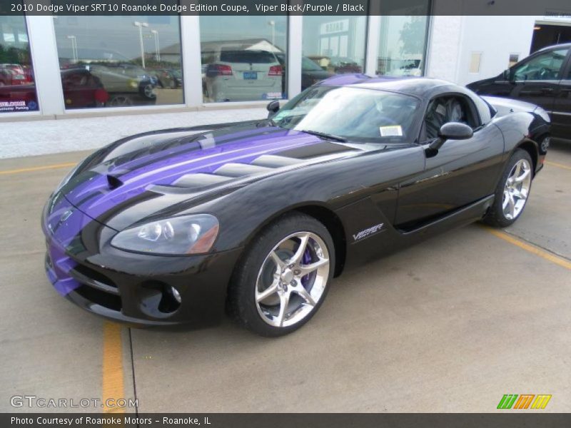 Viper Black/Purple / Black 2010 Dodge Viper SRT10 Roanoke Dodge Edition Coupe