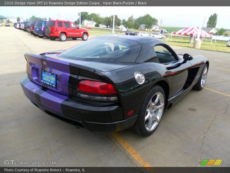 Viper Black/Purple / Black 2010 Dodge Viper SRT10 Roanoke Dodge Edition Coupe