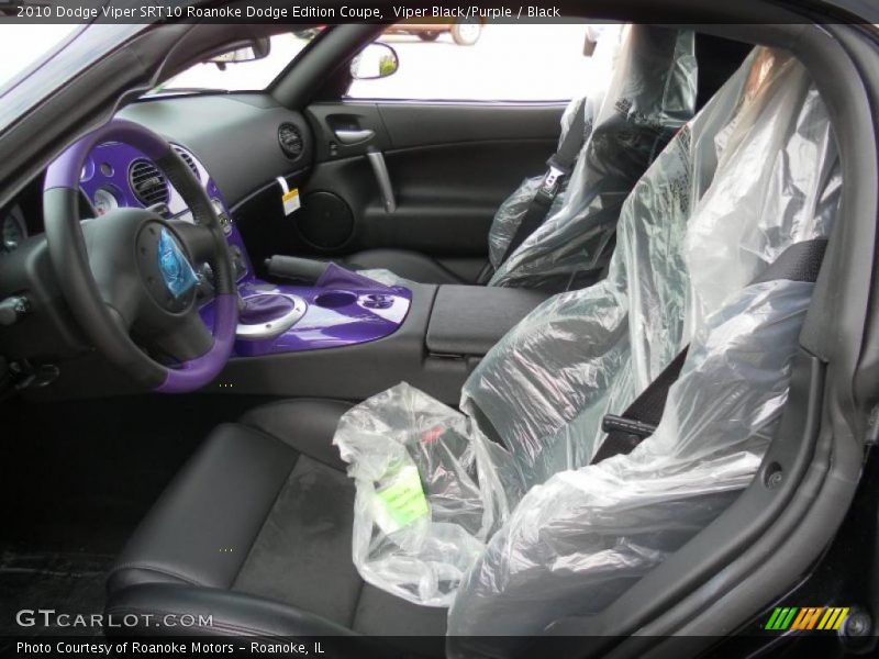 Viper Black/Purple / Black 2010 Dodge Viper SRT10 Roanoke Dodge Edition Coupe