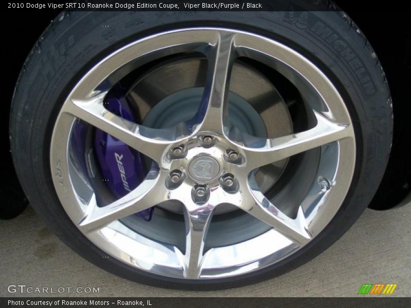 Viper Black/Purple / Black 2010 Dodge Viper SRT10 Roanoke Dodge Edition Coupe