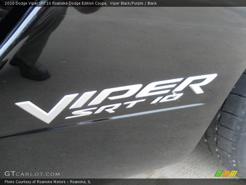 Viper Black/Purple / Black 2010 Dodge Viper SRT10 Roanoke Dodge Edition Coupe