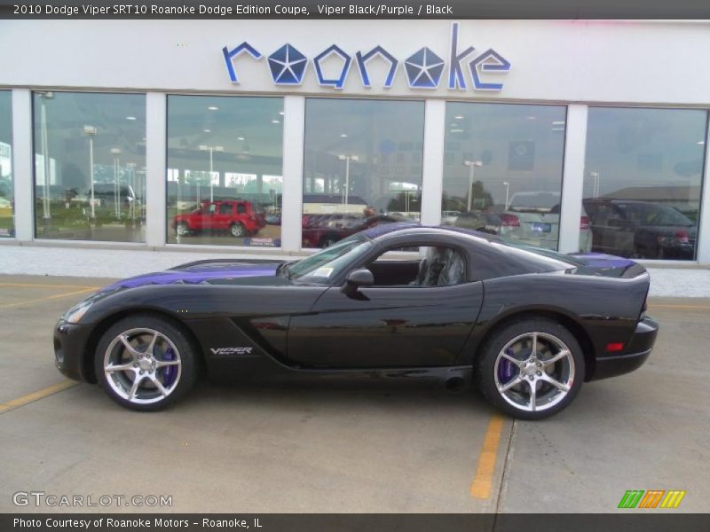 Viper Black/Purple / Black 2010 Dodge Viper SRT10 Roanoke Dodge Edition Coupe