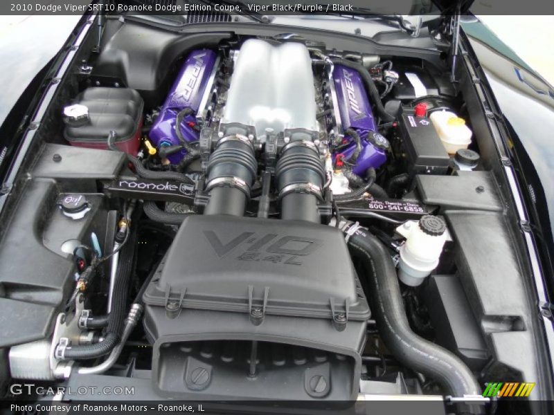 Viper Black/Purple / Black 2010 Dodge Viper SRT10 Roanoke Dodge Edition Coupe