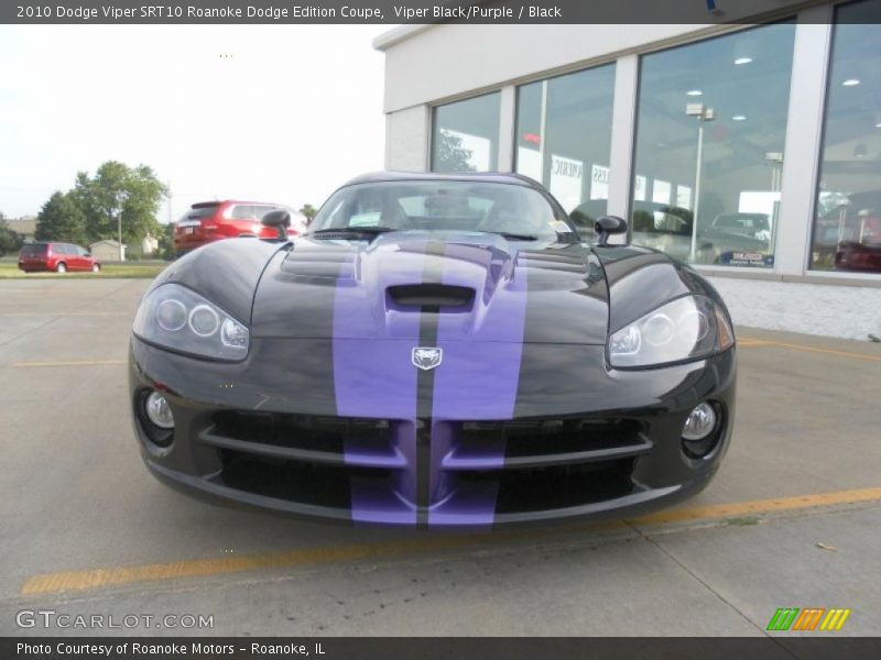 Viper Black/Purple / Black 2010 Dodge Viper SRT10 Roanoke Dodge Edition Coupe