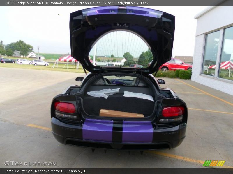 Viper Black/Purple / Black 2010 Dodge Viper SRT10 Roanoke Dodge Edition Coupe