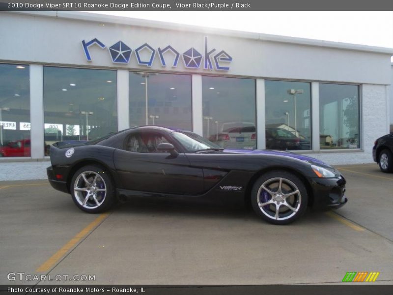 Viper Black/Purple / Black 2010 Dodge Viper SRT10 Roanoke Dodge Edition Coupe