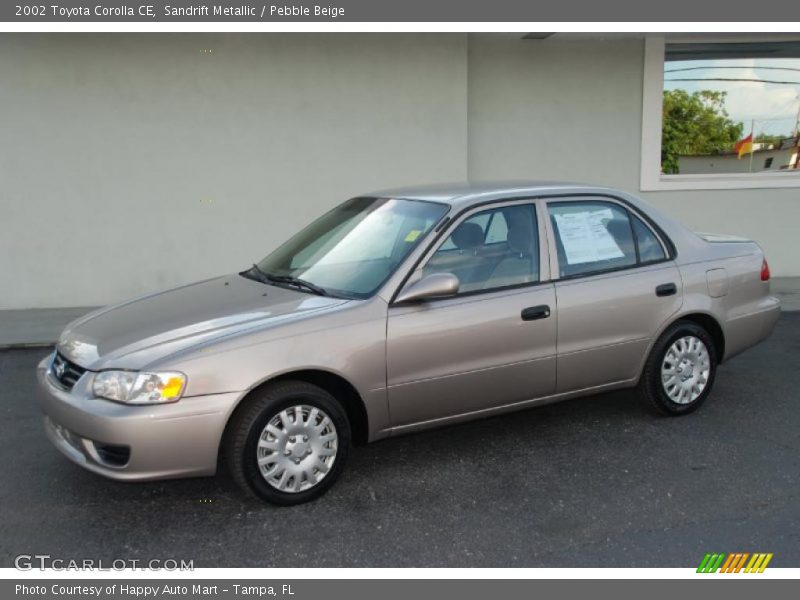 Sandrift Metallic / Pebble Beige 2002 Toyota Corolla CE