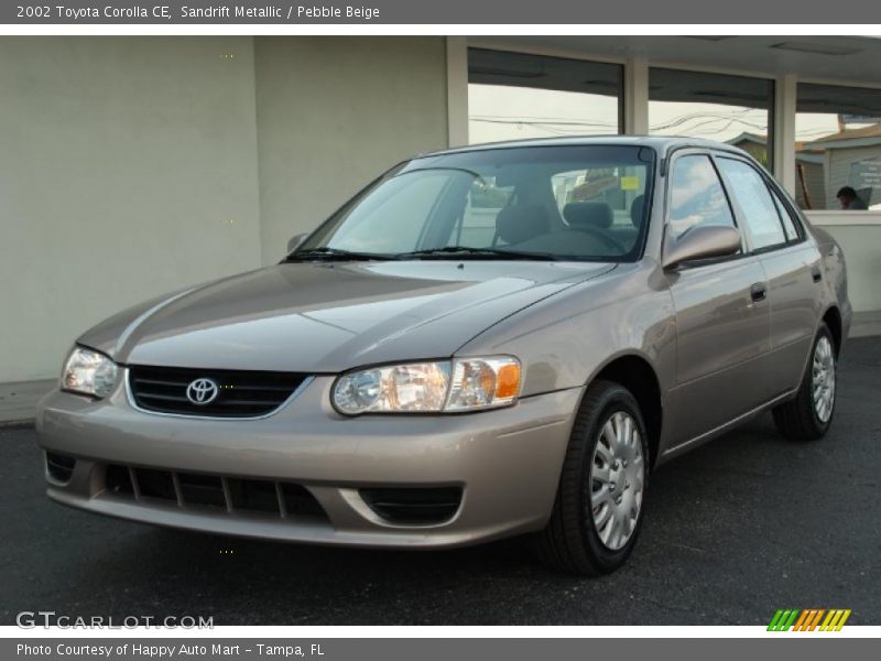 Sandrift Metallic / Pebble Beige 2002 Toyota Corolla CE